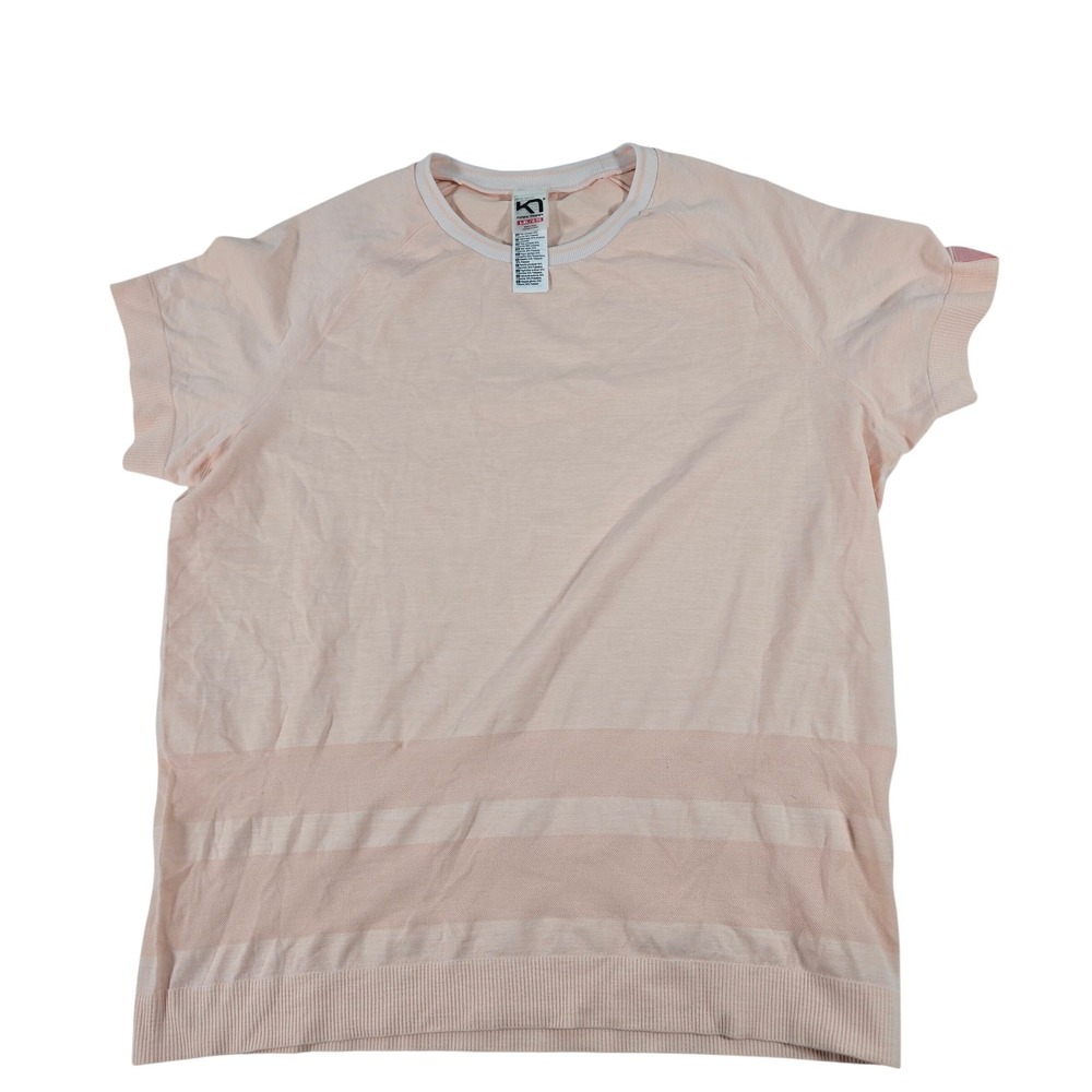 Kari Traa Nora Tee Peach Pink Short Sleeve Training Top‎ 622384 Womens L-XL